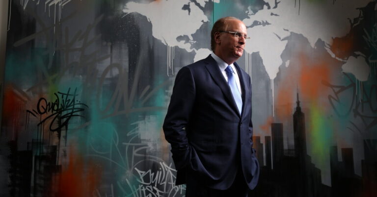Larry Fink of BlackRock Units a Bolder Local weather Aim in Annual Letter
