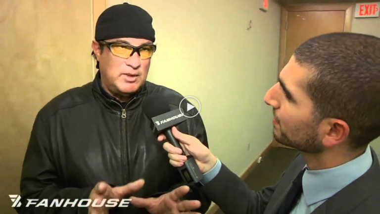 UFC 126: Steven Seagal Talks About Teaching Anderson Silva Front Kick to the Face
