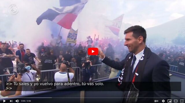 Official Presentation Of Lionel Messi With Fans By Paris Saint-Germain
