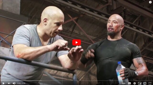 Dwayne ”the rock” Johnson vs Vin Diesel Fight ”Fast & Furious 5” behind the scenes