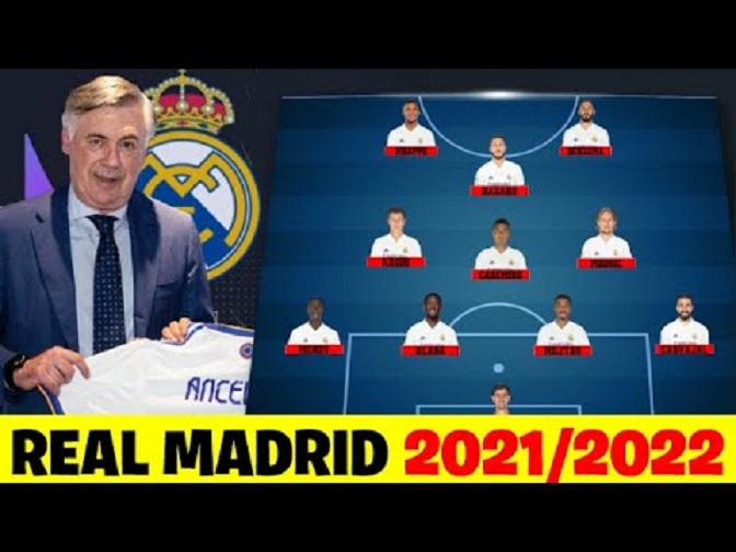 REAL MADRID POTENTIAL LINEUP 2021/2022 WITH CARLO ANCELOTTI - news