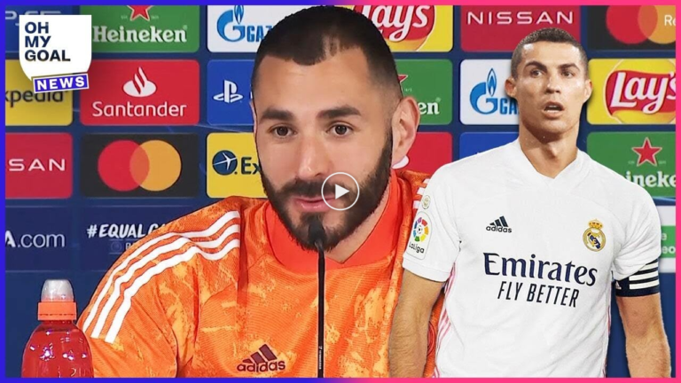 Benzema’s reaction to being asked about Cristiano Ronaldo returning to Real Madrid | Oh My Goal