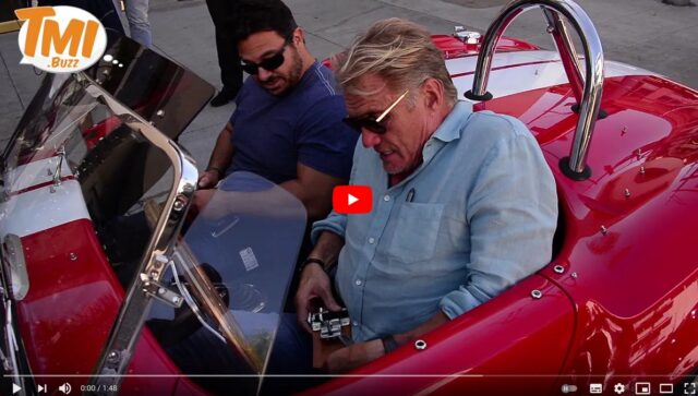 Dolph Lundgren shows off his Vintage 1965 Shelby Cobra MKIII Race Car