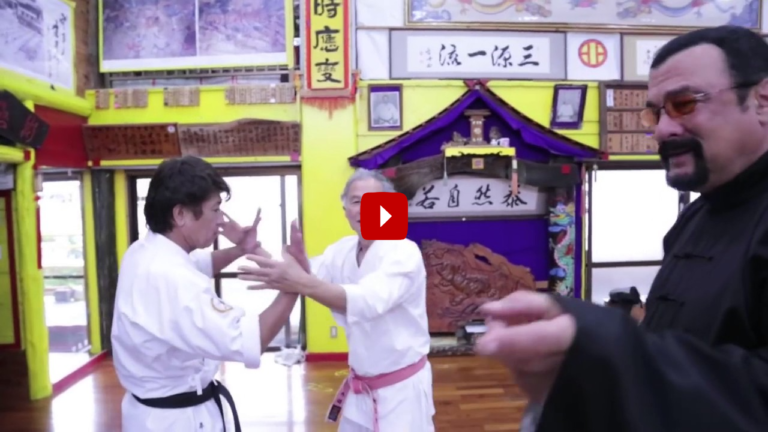 Steven Seagal meets Okinawa Karate Master
