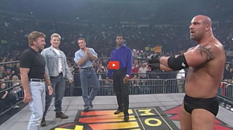 Jean Claude Van Damme, Chuck Norris & Goldberg. WWE!!!
