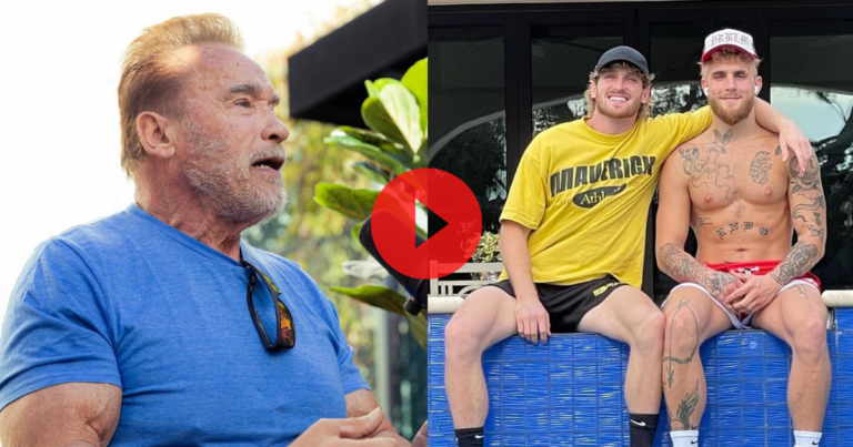 Logan and Jake Paul Receive the Ultimate Compliment from Arnold Schwarzenegger