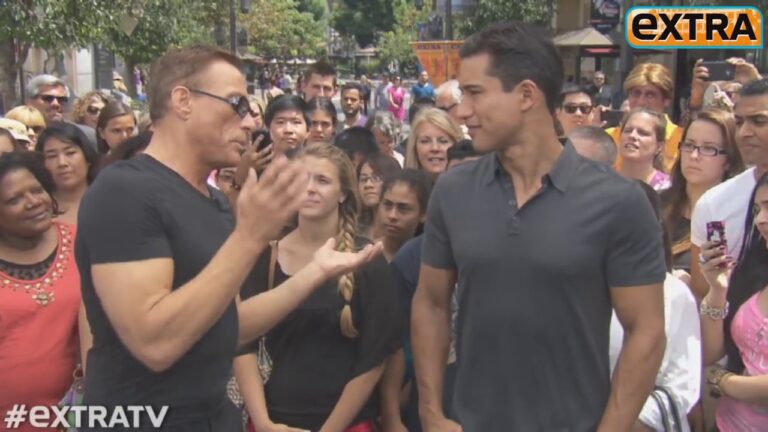Jean-Claude Van Damme Shows Off His Moves at The Grove!