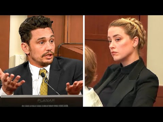 Amber Heard Reacts To Evidence Of Her Dating James Franco In Court