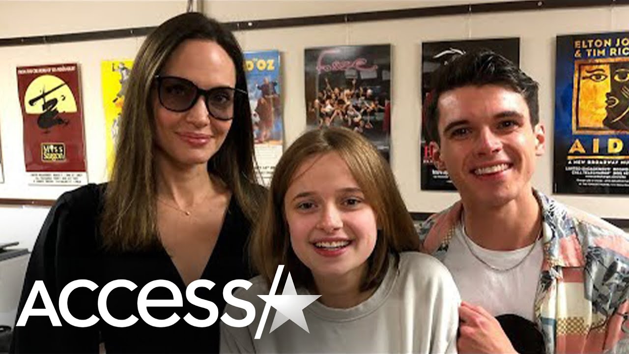 Angelina Jolie & Daughter Vivienne Go Backstage At ‘Dear Evan Hansen’