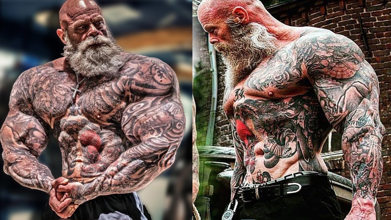 REAL LIFE KRATOS – Jacked Tattoed Grandfather – Juan Rekers