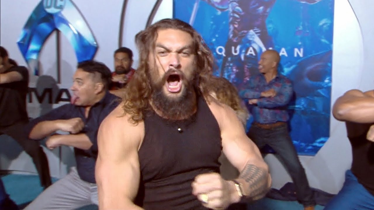 ‘Aquaman’ Premiere Jason Momoa Performs Haka