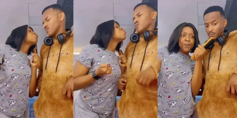 Watch: Gomora actor Teddy proves he’s shy in real life after shying away from Stella Dlangalala’s kiss