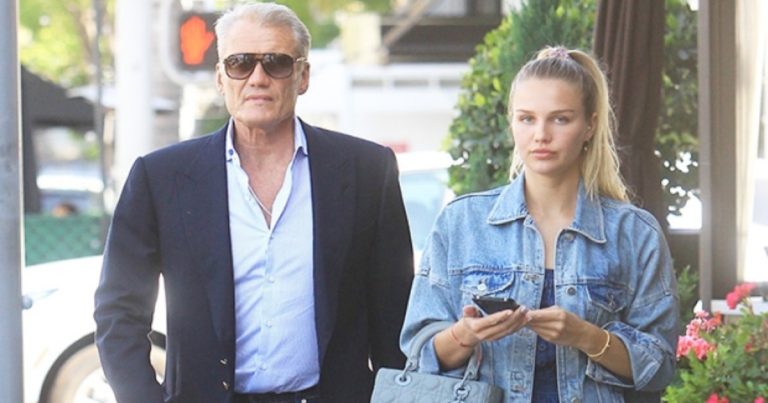 In a rare sighting together, Dolph Lundgren, 64, bonds with his daughter, 26, while out to lunch.