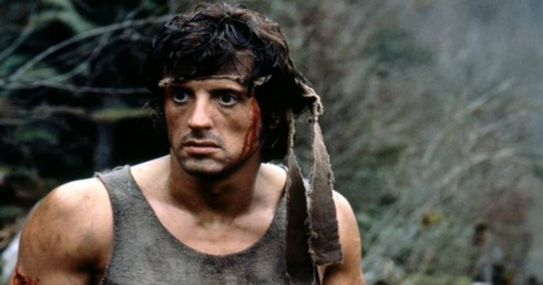 Celebrities visit a small hamlet in rural British Columbia to commemorate the 40th anniversary of the Rambo movie.