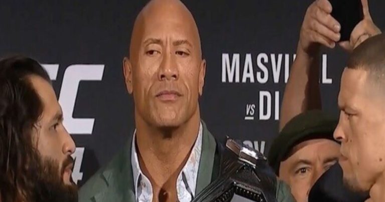 Top UFC Star Echoes Nate Diaz’s Brutal Insults Towards $800 Million Worth Dwayne Johnson With One of His Own