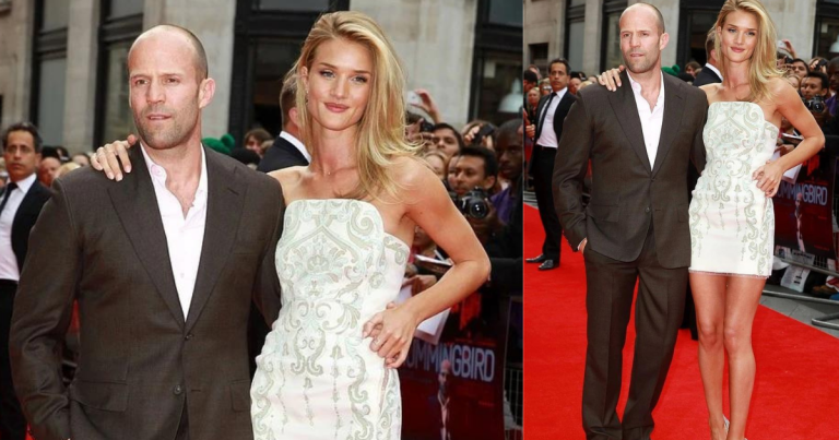 Rosie Huntington-Whiteley denies relationship troubles Jason Statham and insists they’ve ‘never been happier