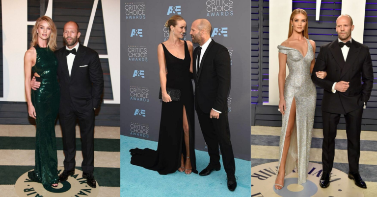 Jason Statham and his wife Rosie Huntington Whiteley pose for some stunning photos.