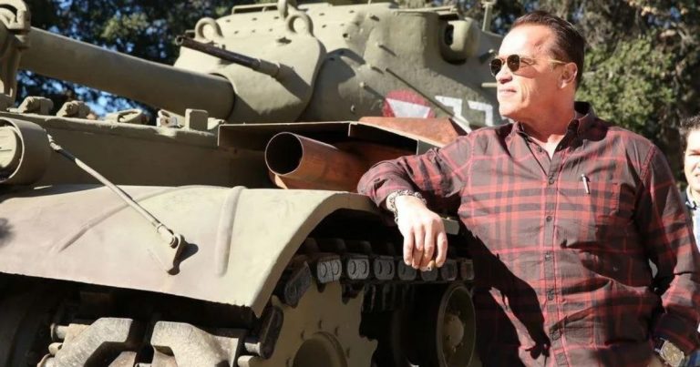 Why Is Arnold Schwarzenegger Posting Videos Of Himself In A Tank On The Internet?