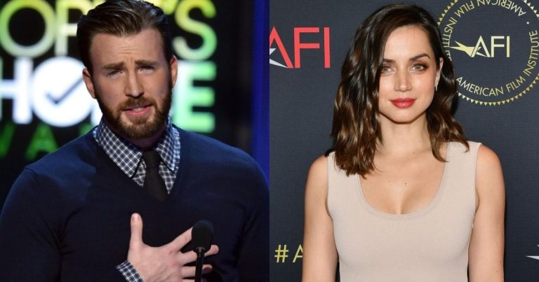 Ana de Armas and Chris Evans share photos and smiles from the set of ‘Ghosted.’
