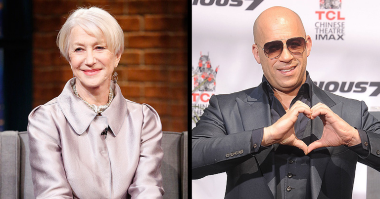 Helen Mirren recalls pleading with Vin Diesel for a part in the Fast & Furious franchise.