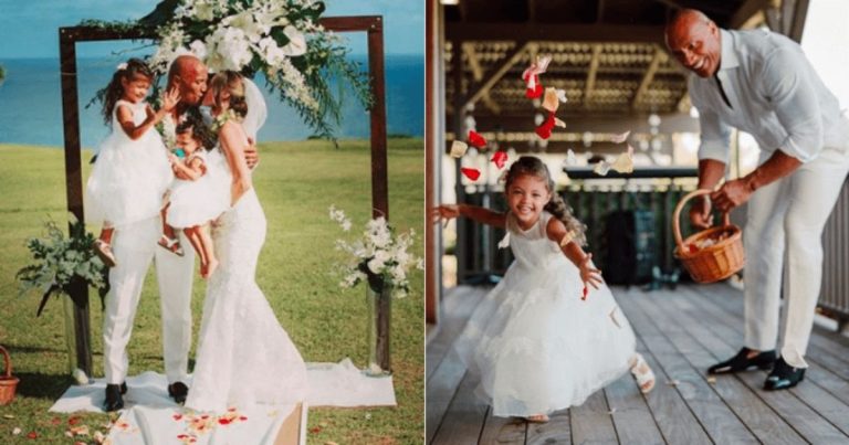 Dwayne Johnson and Wife Lauren’s Adorable Daughters Steal the Show in Newly Released Wedding Photos