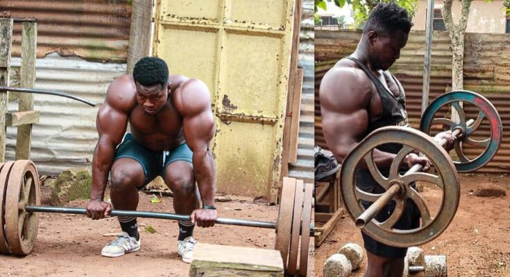 No Gym No Protein Powder But This African Bodybuilder Looks Jacked – Samuel Kulbila