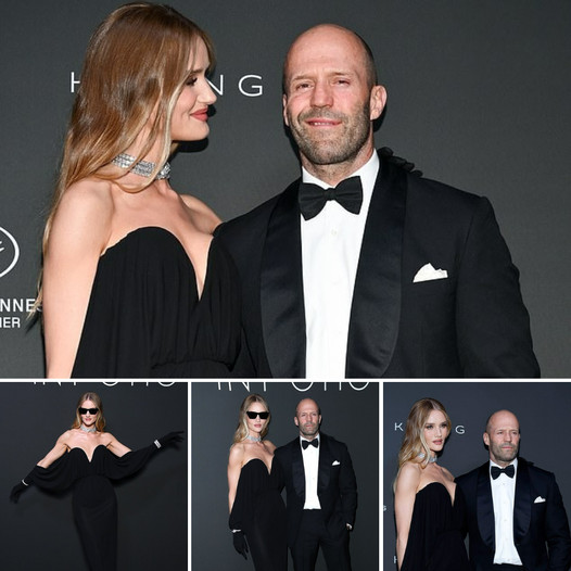 Rosie Huntington-Whiteley and Jason Statham Make a Glamorous Appearance at the Cannes Women in Motion Award