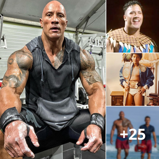From Skinny Kid to Hench Hollywood Star: The Rock’s Incredible 30-Year Body Transformation as a Rock Solid WWE Legend