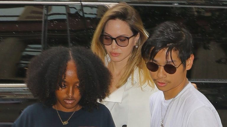Angelina Jolie Spends Quality Time With Pax and Zahara in NYC – Love Movies