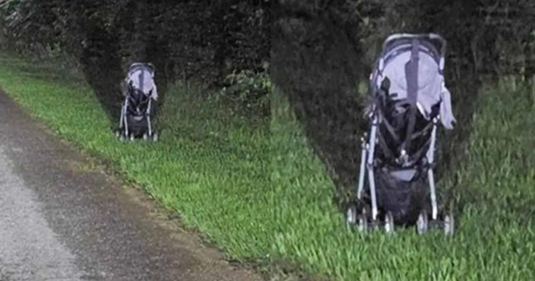 Woman issues terrifying warning after finding a stroller abandoned on the side of the road - featured image