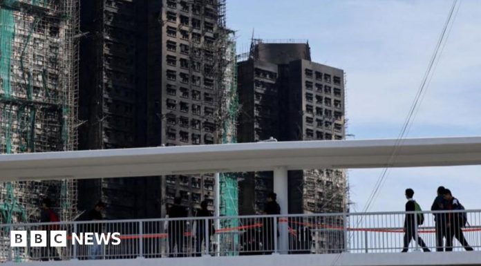 Hong Kong fire death toll rises to 128 as officials say fire alarms not working properly Hong Kong fire death toll rises to 128 as officials say fire alarms not working properly - featured image
