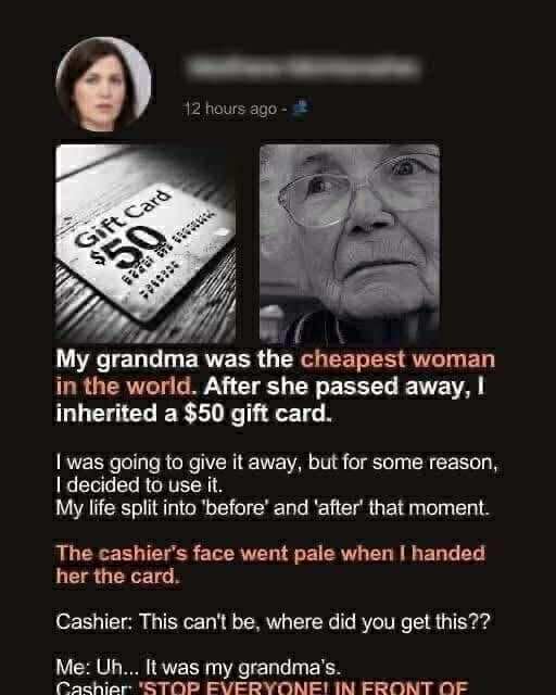 She Was the Cheapest Woman Alive—Until I Learned the Truth Behind Her Gift Card - featured image She Was the Cheapest Woman Alive—Until I Learned the Truth Behind Her Gift Card - featured image