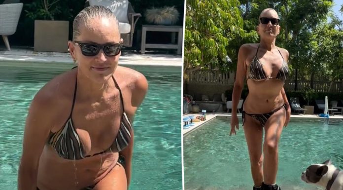 Sharon Stone, 66, shows off fit figure in tiny bikini after pool workout Sharon Stone, 66, shows off fit figure in tiny bikini after pool workout - featured image