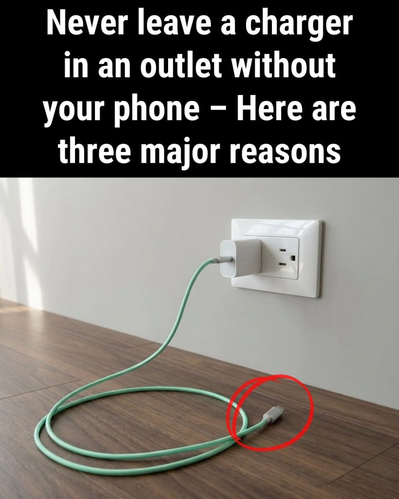 Why You Should Never Leave a Charger in an Outlet Without Your Phone - featured image Why You Should Never Leave a Charger in an Outlet Without Your Phone - featured image
