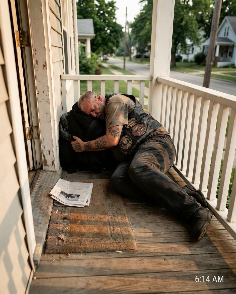I Found a Biker Sleeping on My Porch—Then I Saw the Note - featured image I Found a Biker Sleeping on My Porch—Then I Saw the Note - featured image