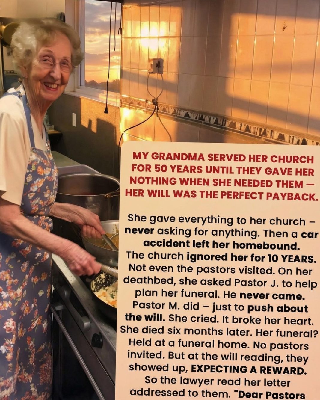 My Grandmother Gave 50 Years to Her Church—What Happened When She Needed Help Was Unforgettable - featured image My Grandmother Gave 50 Years to Her Church—What Happened When She Needed Help Was Unforgettable - featured image