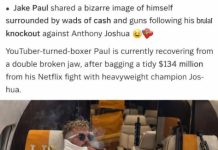 Jake Paul posts private jet photo with milions of dollars Jake Paul posts private jet photo with milions of dollars - featured image