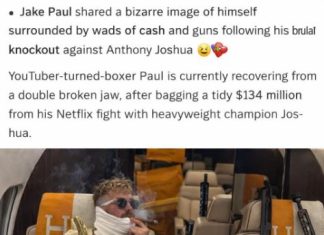 Jake Paul posts private jet photo with milions of dollars Jake Paul posts private jet photo with milions of dollars - featured image