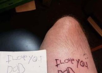 A father gets his daughter’s final drawing tattooed on his body after she loses her battle with cancer. A father gets his daughter’s final drawing tattooed on his body after she loses her battle with cancer. - featured image