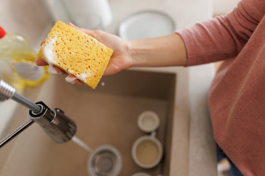 How to Clean a Kitchen Sponge (and Kill All the Germs), Experts Share - featured image How to Clean a Kitchen Sponge (and Kill All the Germs), Experts Share - featured image
