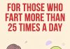 For those who fart more than 25 times a day For those who fart more than 25 times a day - featured image