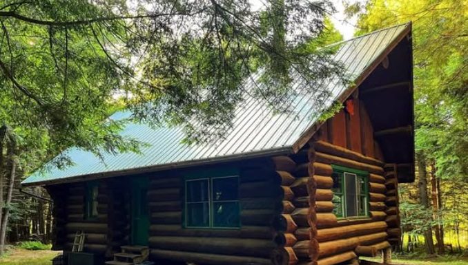 Off-Grid Log Cabin with 13.3 Acres in Gouverneur, New York Off-Grid Log Cabin with 13.3 Acres in Gouverneur, New York - featured image