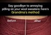 The infallible method to make those unsightly little dots on wool sweaters disappear The infallible method to make those unsightly little dots on wool sweaters disappear - featured image