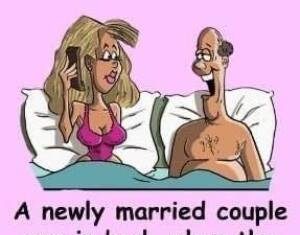 A Newly Married Couple Are In Bed. A Newly Married Couple Are In Bed. - featured image