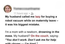 My Husband Criticized Me for Buying a Robot Vacuum While on Maternity Leave—He Learned a Valuable Lesson My Husband Criticized Me for Buying a Robot Vacuum While on Maternity Leave—He Learned a Valuable Lesson - featured image