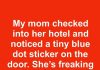 Understanding Hotel Door Stickers: What That Blue Dot Signals Understanding Hotel Door Stickers: What That Blue Dot Signals - featured image