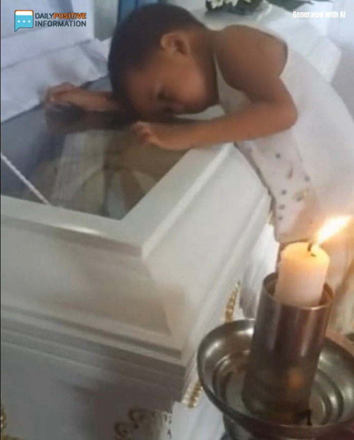 During the Service, a Child Quietly Approached Their Mother’s Coffin and Listened Closely - featured image During the Service, a Child Quietly Approached Their Mother’s Coffin and Listened Closely - featured image