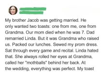 My Stepmom Mocked My Grandma at My Brother’s Wedding, Unaware It Would Lead to Her Biggest Regret My Stepmom Mocked My Grandma at My Brother’s Wedding, Unaware It Would Lead to Her Biggest Regret - featured image