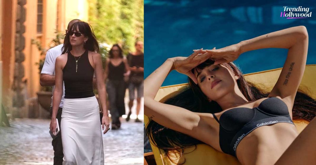 Actress Dakota Johnson Calvin Klein’s Spring campaign, stuns in new photos. - featured image