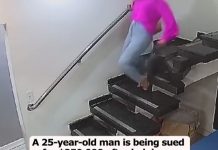 A 25-year-old man is being sued for $250,000 after helping a woman who fell down the stairs A 25-year-old man is being sued for $250,000 after helping a woman who fell down the stairs - featured image